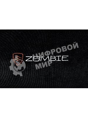 Кресло Zombie Ghost Fabric черный Light-20, ткань (велюр), подголовник