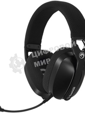Гарнитура MARVO HG9086W Pulz 70W чёрный, беспроводная + проводная, радиоканал, до 10 ч, съёмный микрофон, подсветка, совместимость с PS5, Xbox