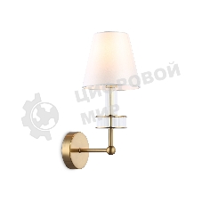 Настенный светильник Ambrella light LH71025 BS/WH латунь/белый E14 max 40W 210*150*355