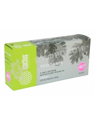 Картридж лазерный Cactus CS-CLT-K407S черный (1500 стр.) для Samsung CLP320/320n/325/CLX3185/3185n/3185fn