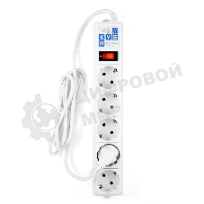 Сетевой фильтр Powercube SPG-B-6-WHITE 1.9 м, 5 розеток, белый, коробка
