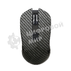 Мышь беспроводная Qumo Kevlar M26 черный, 1600 dpi, радиоканал, USB, кнопки - 4