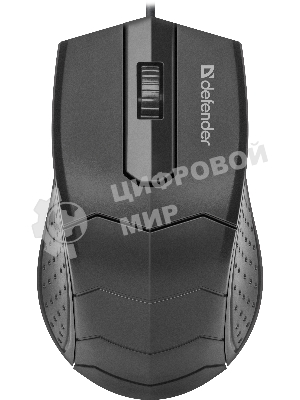 Мышь проводная Defender HIT MB-530 черный, 1000 dpi, USB, кнопки - 3
