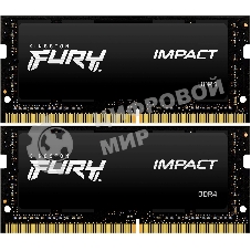 Оперативная память Kingston Fury Impact, DDR4, 64Gb (2x32Gb), 3200MHz, CL20, SO-DIMM