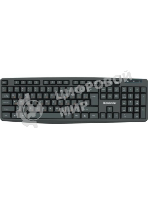 Клавиатура проводная Defender Concept HB-164, USB, черный