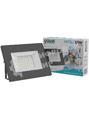 Прожектор светодиодный Elementary 50W 4475lm 4000К 200-240V IP65 черный LED