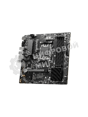 Материнская плата MSI PRO B650M-P, AM5, AMD B650, 4xDDR5, 4xSATA, 2xM.2, 1xPCI-E 4.0 x16, 2xPCI-E 4.0 x1, 1xHDMI, 1xDP, 1xVGA, 1x2.5Gb LAN, 2xUSB 3.2 Gen 1, 2xUSB 3.2 Gen 2, 3x3.5 мм, 7.1, Micro-ATX