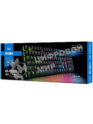 Клавиатура SVEN KB-G9300 проводная, USB Type-A, чёрный