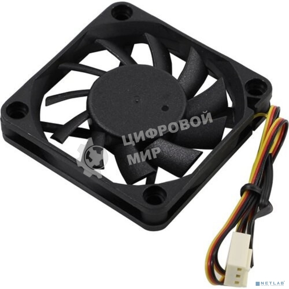 Вентилятор для корпуса ExeGate ExtraSilent ES06010S3P черный, 60 мм, 2000 об/мин, 16 дБ, 3 pin
