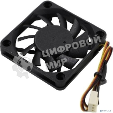 Вентилятор для корпуса ExeGate ExtraSilent ES06010S3P черный, 60 мм, 2000 об/мин, 16 дБ, 3 pin