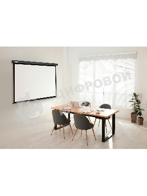 Экран Cactus 124.5x221 см Wallscreen CS-PSW-124X221-SG 16:9 настенно-потолочный рулонный серый