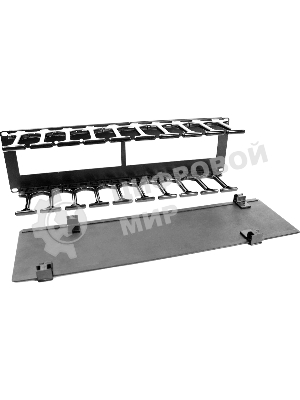 Органайзер кабельный горизонтальный с пластиковыми пальцами 19