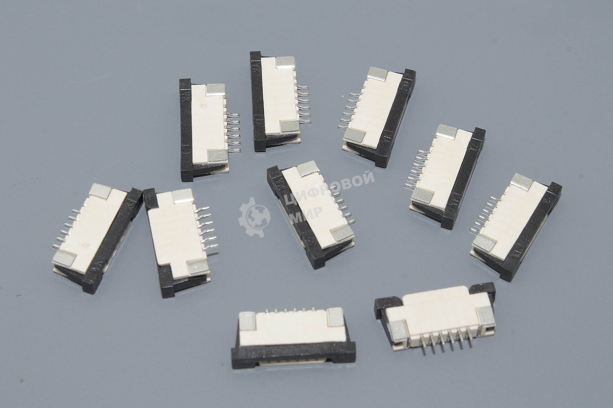 Разъем FPC Flip-Lock 1010-4RLGF 4 pin высота 1мм шаг 1мм 10 шт