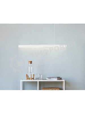 Трековый однофазный подвесной светодиодный светильник Ambrella light GL6782 WH белый LED 24W 3000K 600*22*1025
