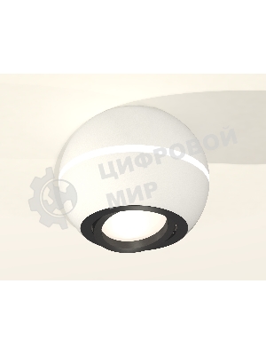 Светильник Ambrella Light XS1101021 SWH/PBK белый песок/черный полированный MR16 GU5.3 LED 3W 4200K (C1101, N7002)