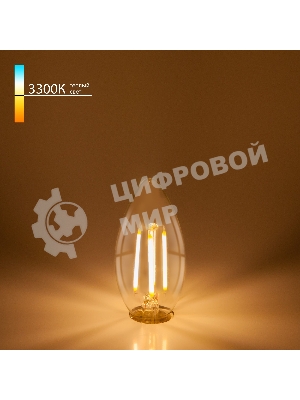 Светодиодная лампа Elektrostandard BLE1409 Свеча 9W 3300K E14 CW35 прозрачный a049062