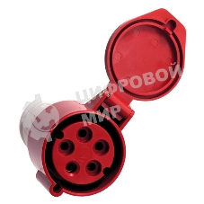 Розетка кабельная 32А 380В 3P+РЕ+N IP44 (225) EKF ps-225-32-380