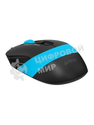 Мышь проводная A4Tech Fstyler FM10 черный/синий, 1600 dpi, USB, кнопки - 4