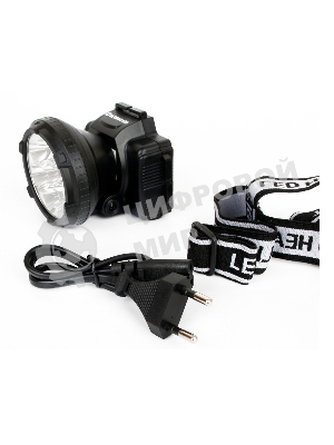 Фонарь ULTRAFLASH LED5362налобн аккум 220в черный 7led 2 реж пласт бокс