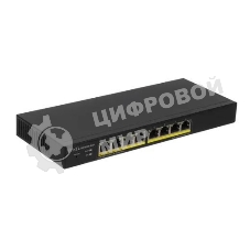Коммутатор Smart L2 PoE+ Zyxel GS1900-8HP, 8xGE PoE+, настольный, бесшумный, бюджет PoE 70 Вт