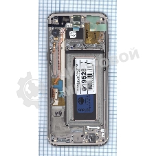 Дисплей для Samsung Galaxy S8 Plus SM-G955F черный с золотой рамкой