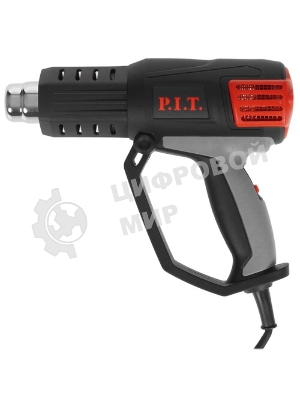 Технический фен P.I.T. PHG2001-C темп.350/550С черный