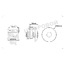 Светильник Ambrella light LH31035 BS/TI латунь/янтарь 6W 3000K 150*150*85
