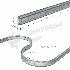Лента светодиодная LS011 220V/ Premium 220V 18W 180Led 2835 IP65, 6500K холодный белый, 50 м, двухрядная