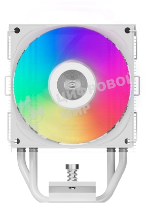 Кулер PCCooler R400 ARGb белый 92мм алюминий+медь 2200rpm 30db 4-pin 180W 133мм