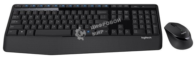 Комплект клавиатура + мышь Logitech MK345 клав:черный мышь:черный USB 2.0 беспроводная Multimedia