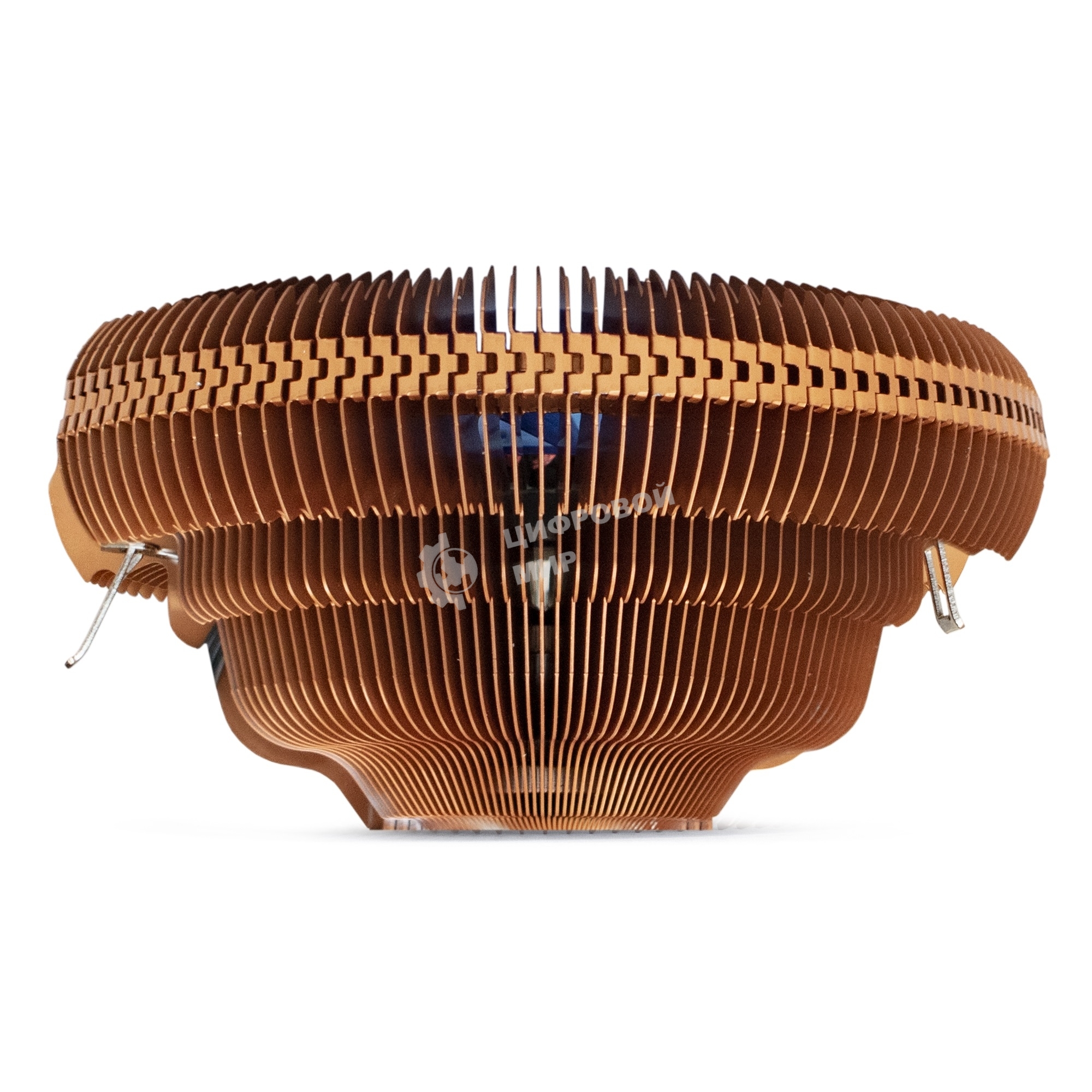 Кулер для процессора ExeGate Wizard EE91-PWM.Cu.BLUE бронзовый, 90 мм, алюминий/медь, 2400 об/мин, 24 дБ, 4 pin, 80 Вт, 58 мм