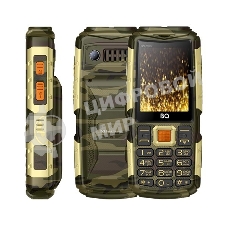 Мобильный телефон BQ 2430 Tank Power камуфляж/золотистый