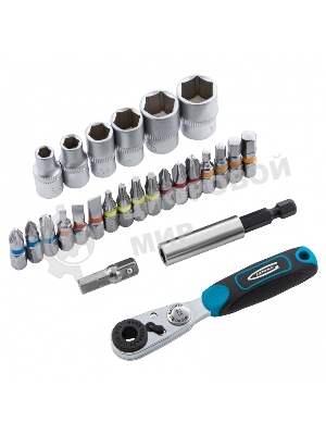 Набор бит и торцевых головок Gross 11361 1/4