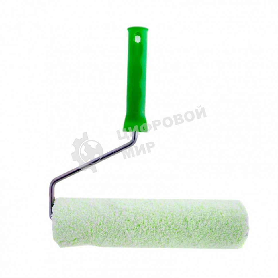 Валик Сибртех Работы с древесиной, 250 мм, ворс 12 мм, D 48 мм, D ручки 8 мм, микроволокно