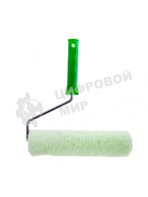 Валик Сибртех Работы с древесиной, 250 мм, ворс 12 мм, D 48 мм, D ручки 8 мм, микроволокно