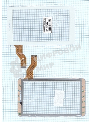 Сенсорное стекло (тачскрин) FM710301KA, белое