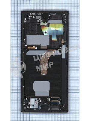 Дисплея для Samsung Galaxy S22 Ultra SM-S908B в сборе с тачскрином ServicePack, черный (GH82-27488A)