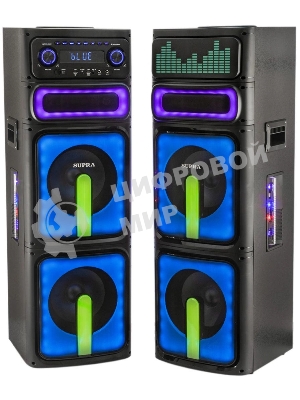 Минисистема Supra SMB-2050, 180Вт, FM USB BT SD, черный