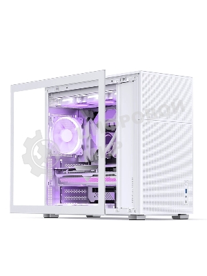Компьютерный корпус без блока питания Case JONSBO D41 MESH, Midi-Tower, TG, no fan, 1xUSB-A 3.2 + 1xUSB-C 3.2, ATX, mATX белый