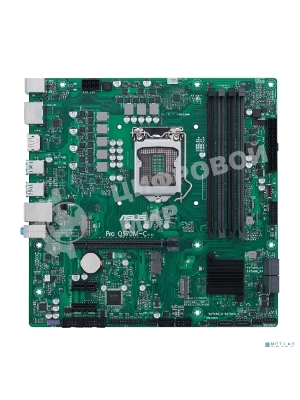 Материнская плата ASUS Pro Q570M-C/CSM, LGA1200, Intel Q570, 4xDDR4, 6xSATA, 2xM.2, 1xPCIe 4.0/3.0 x16, 2xPCIe 3.0 x1, 2xDisplayPort, 1xHDMI, 1x 1Gb LAN, 4xUSB 3.2 Gen 2 (Type-A), 2xUSB 2.0 (Type-A), 3x3.5 мм, 7.1, mATX