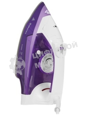 Утюг BRAYER BR4004 фиолетовый/белый, 2400 Вт, 25 г/мин, 140 г/мин, 280 мл