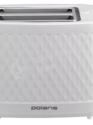 Тостер Polaris PET-0733A белый, 900 Вт, 2 слота