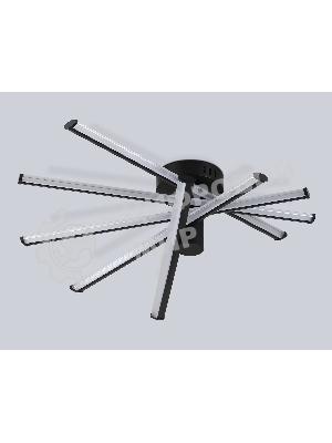 Потолочный светодиодный светильник Ambrella light FL6222 BK черный 70W 3000K-6400K 605*605*170 (ПДУ ИК)