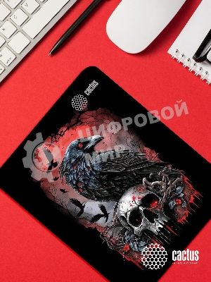 Коврик для мыши Cactus Raven 250x200x3мм (CS-MP-D14S)