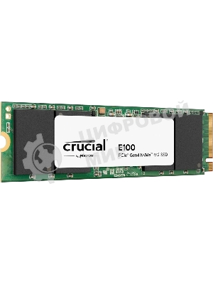 Накопитель SSD Crucial E100, 1Tb, PCIe 4.0 x4, M.2 2280, NVMe, R/W 5000/4500
