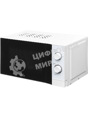 Микроволновая печь WILLZ MOS-2009MW белый, 20 л, 700 Вт, переключатели - поворотный механизм