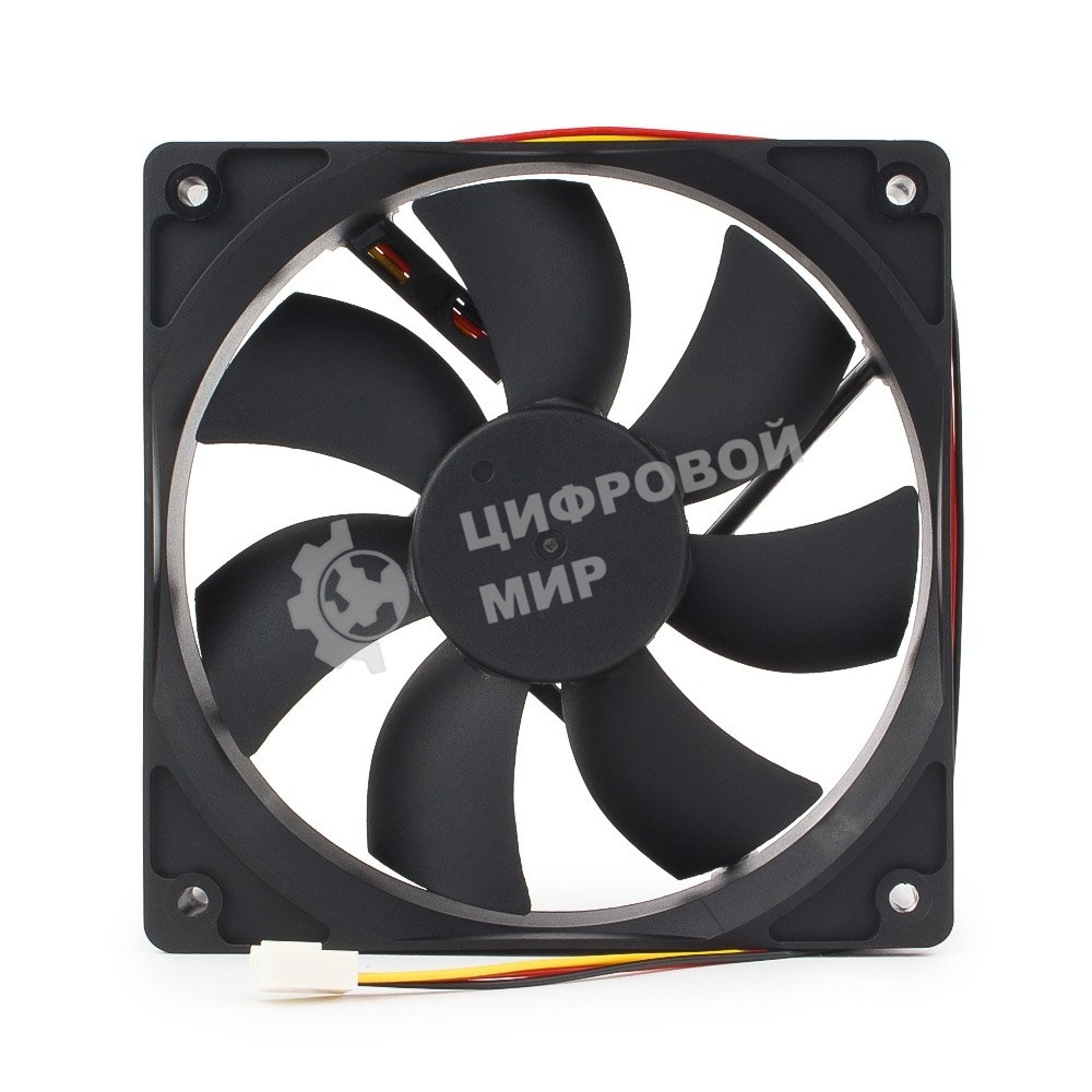 Вентилятор для корпуса Gembird черный, 120 мм, 2000 об/мин, 38 дБ, 3 pin