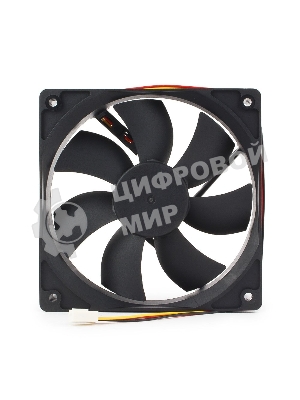 Вентилятор для корпуса Gembird черный, 120 мм, 2000 об/мин, 38 дБ, 3 pin