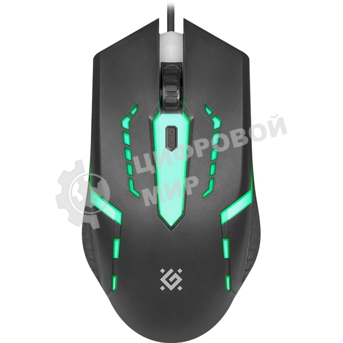 Мышь проводная Defender Flash MB-600L черный, 1200 dpi, USB, кнопки - 4
