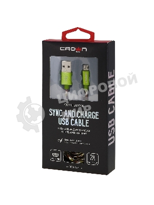 Кабель Crown USB - microUSB CMCU-3092M military